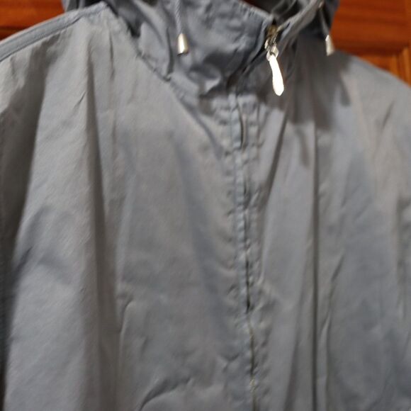 Vintage DKNY Classic Gray Utility Light Jacket Windbreaker Jacket Small - Picture 2 of 16